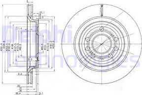 Delphi BG3886C - Disc frana aaoparts.ro