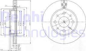 Delphi BG3839 - Disc frana aaoparts.ro