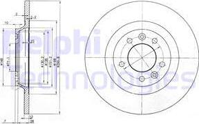 Delphi BG3836 - Disc frana aaoparts.ro