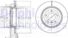 Delphi BG3872 - Disc frana aaoparts.ro