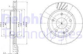 Delphi BG3395 - Disc frana aaoparts.ro