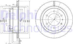 Delphi BG3353 - Disc frana aaoparts.ro