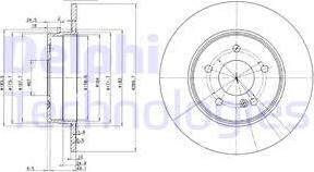 Delphi BG3239C - Disc frana aaoparts.ro