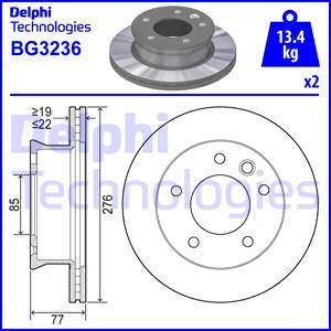 Delphi BG3236 - Disc frana aaoparts.ro