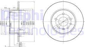 Delphi BG3274 - Disc frana aaoparts.ro