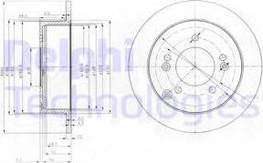 Delphi BG3799 - Disc frana aaoparts.ro