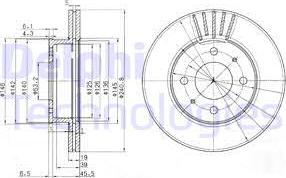 Delphi BG3749 - Disc frana aaoparts.ro