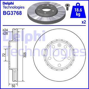 Delphi BG3768 - Disc frana aaoparts.ro