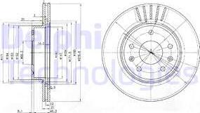 Delphi BG3702C - Disc frana aaoparts.ro