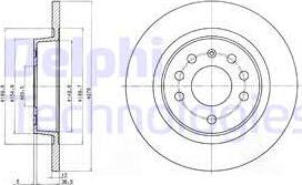 Delphi BG3731 - Disc frana aaoparts.ro