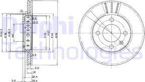 Delphi BG2982 - Disc frana aaoparts.ro