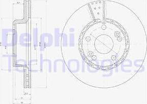 Delphi BG2449 - Disc frana aaoparts.ro