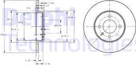 Delphi BG2454 - Disc frana aaoparts.ro