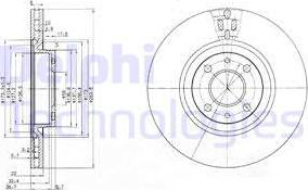 Delphi BG2407 - Disc frana aaoparts.ro