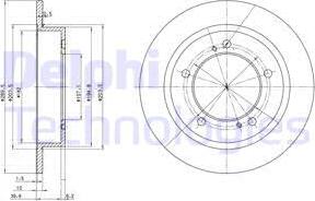 Delphi BG2584 - Disc frana aaoparts.ro