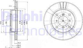 Delphi BG2583 - Disc frana aaoparts.ro
