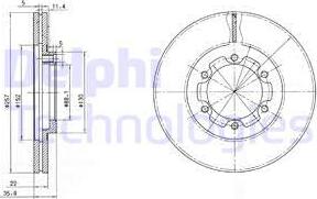 Delphi BG2524 - Disc frana aaoparts.ro