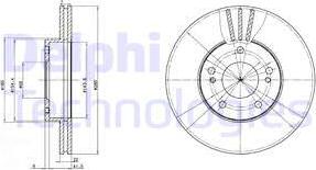 Delphi BG2682 - Disc frana aaoparts.ro
