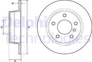 Delphi BG2624 - Disc frana aaoparts.ro