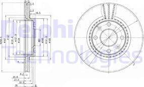 Delphi BG2625C - Disc frana aaoparts.ro