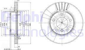 Delphi BG2623C - Disc frana aaoparts.ro