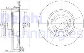 Delphi BG2622 - Disc frana aaoparts.ro