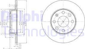 Delphi BG2149 - Disc frana aaoparts.ro