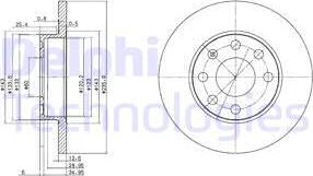 Delphi BG2148 - Disc frana aaoparts.ro