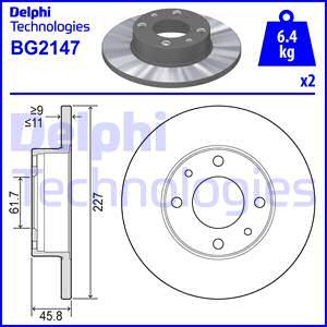 Delphi BG2147 - Disc frana aaoparts.ro
