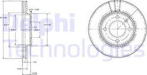 Delphi BG2109 - Disc frana aaoparts.ro