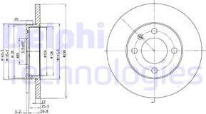 Delphi BG2116 - Disc frana aaoparts.ro