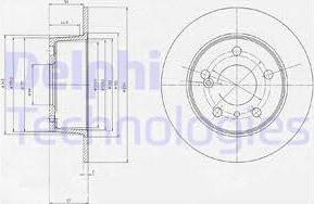 Delphi BG2187 - Disc frana aaoparts.ro