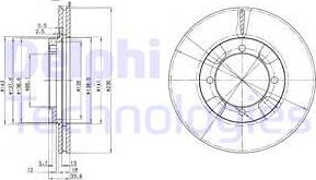 Delphi BG2808 - Disc frana aaoparts.ro