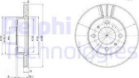 Delphi BG2810 - Disc frana aaoparts.ro