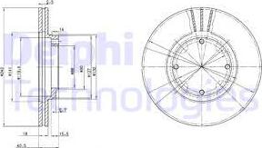 Delphi BG2394 - Disc frana aaoparts.ro