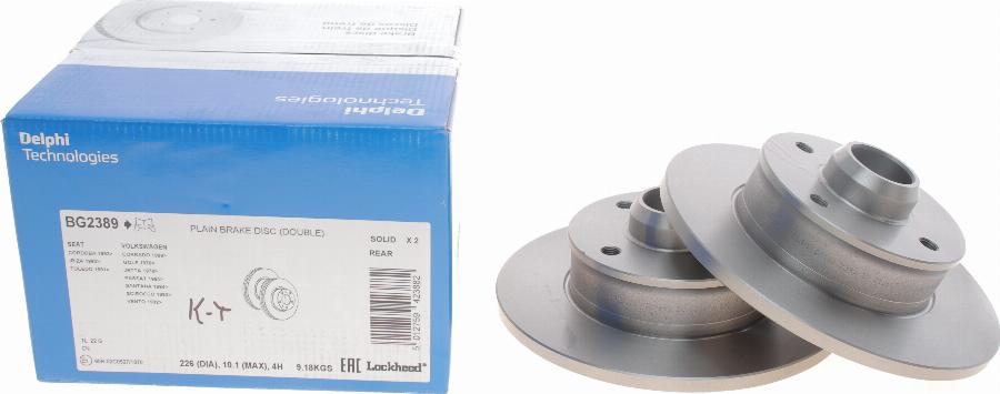 Delphi BG2389 - Disc frana aaoparts.ro