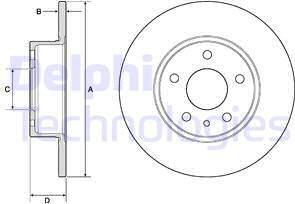 Delphi BG2386 - Disc frana aaoparts.ro