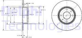 Delphi BG2322 - Disc frana aaoparts.ro