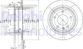 Delphi BG2211 - Disc frana aaoparts.ro