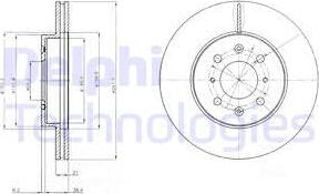 Delphi BG2759C - Disc frana aaoparts.ro