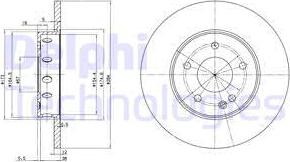 Delphi BG2769 - Disc frana aaoparts.ro