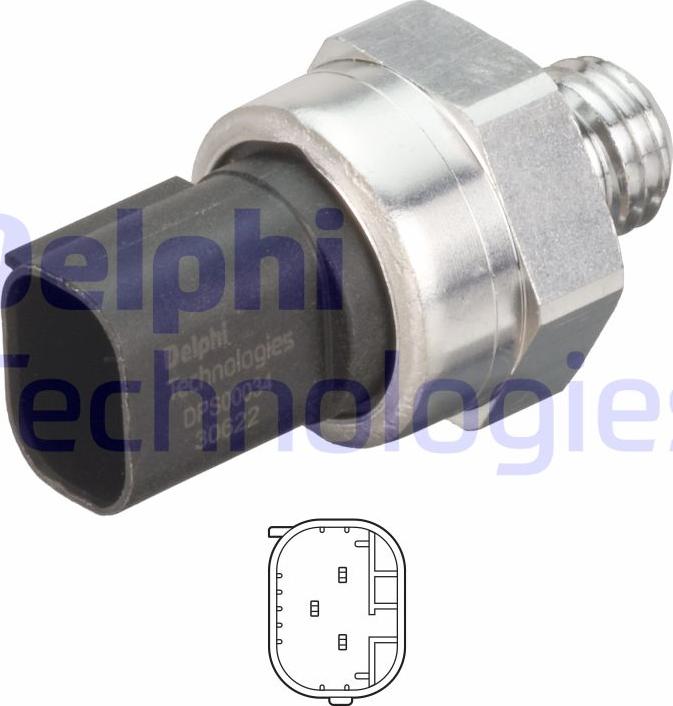 Delphi DPS00034-12B1 - Senzor, presiune gaze evacuare aaoparts.ro