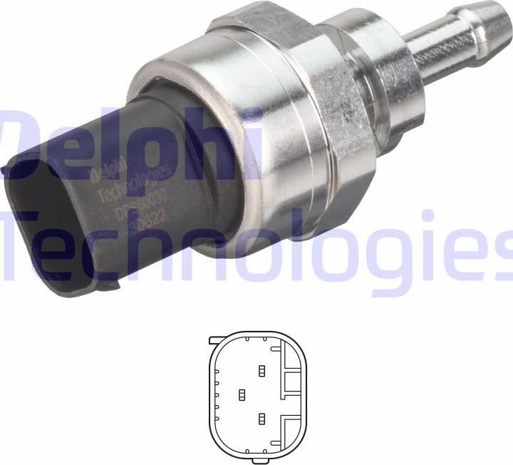 Delphi DPS00030-12B1 - Senzor, presiune gaze evacuare aaoparts.ro