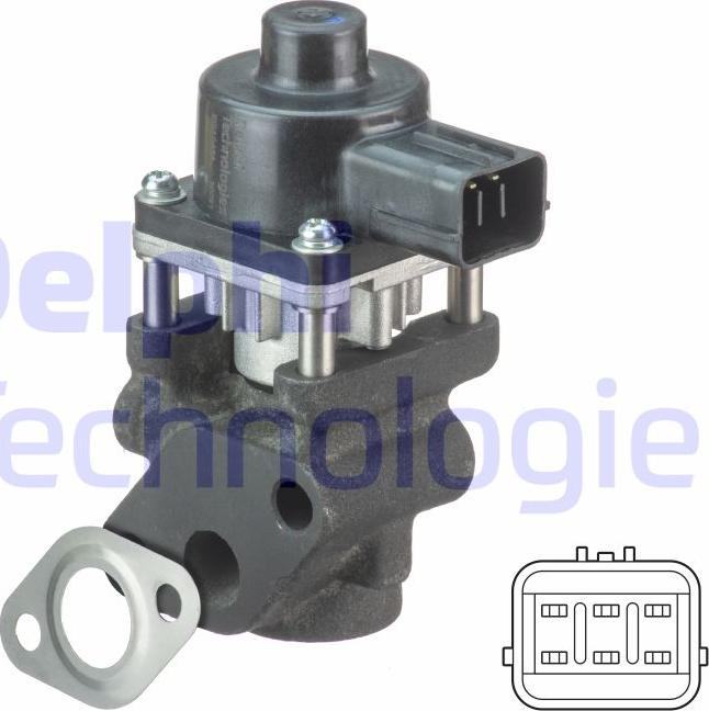 Delphi EG10454-17B1 - Supapa EGR aaoparts.ro