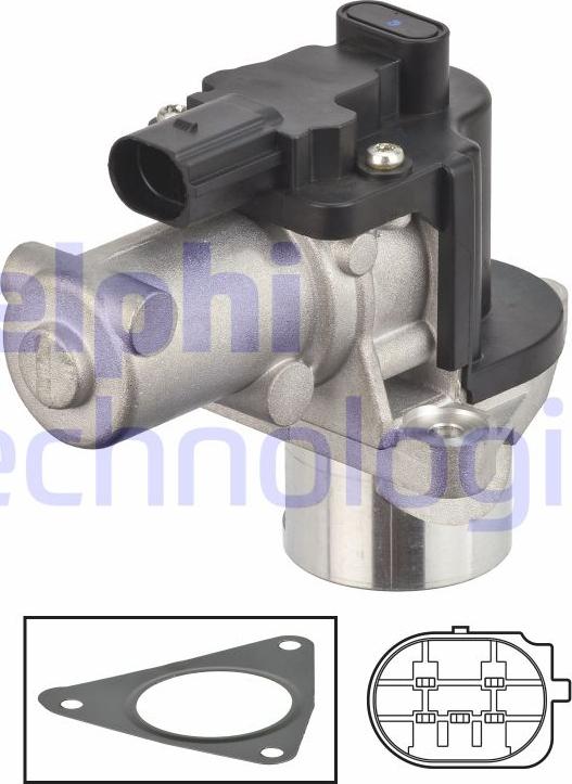 Delphi EG10617-12B1 - Supapa EGR aaoparts.ro