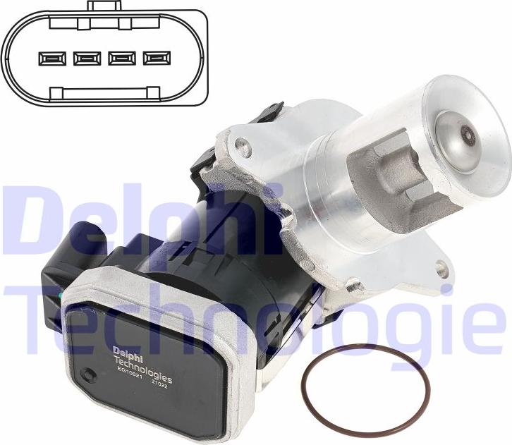 Delphi EG10621-12B1 - Supapa EGR aaoparts.ro