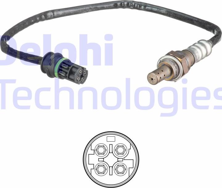 Delphi ES20674-12B1 - Sonda Lambda aaoparts.ro