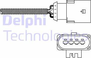 Delphi ES20303-12B1 - Sonda Lambda aaoparts.ro