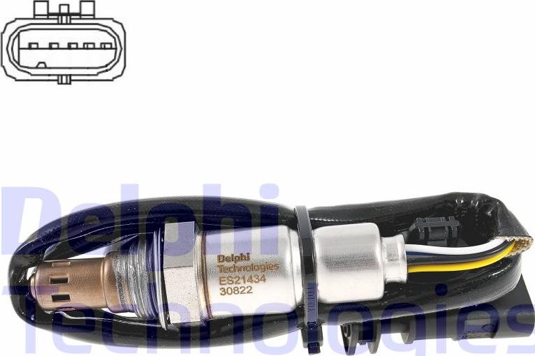 Delphi ES21434-12B1 - Sonda Lambda aaoparts.ro