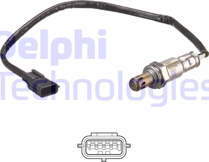 Delphi ES21060-12B1 - Sonda Lambda aaoparts.ro